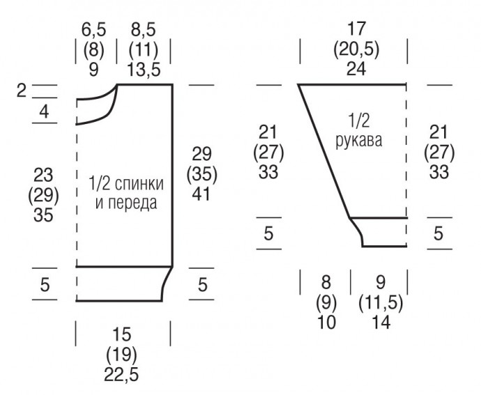 Кофта с цветными полосками