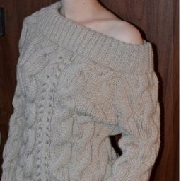 Свитер женский с косами "Кармен "