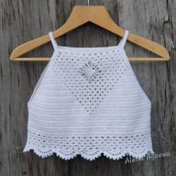 Топ с американской проймой, вяжем крючком