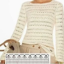 Уютная кофточка, вяжем крючком