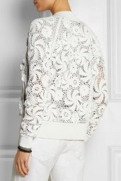 Ажурный кардиган из мотивов крючком