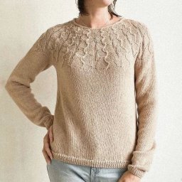 Джемпер с круглой кокеткой