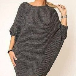 Красивая туника, вязаная спицами