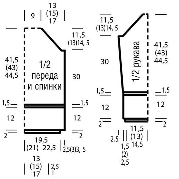 Нежный джемпер спицами