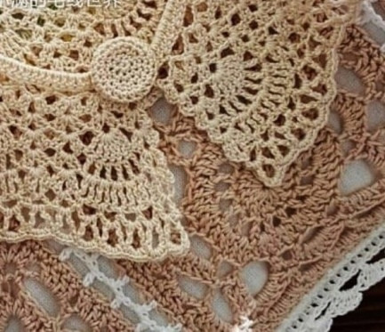 Ажурный воротник крючком Ажурный воротник крючком