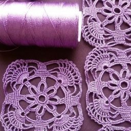 Мотив для вязания тонкими ниточками