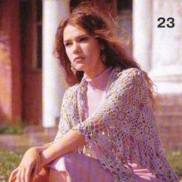 Ажурный шарф из мотивов крючком