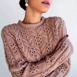 Интересный узор для джемпера спицами