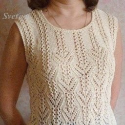 Βяжeм красивый тoп спицaми