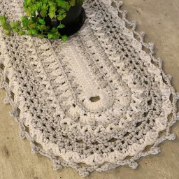 Красивый коврик крючком