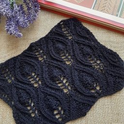 Красивый ажурный узор спицами