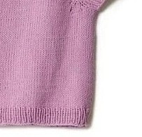 Топ лицевой гладью с рукавами реглан