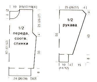 Мужской пуловер с рельефным узором