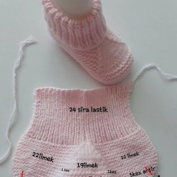 Вяжем пинетки на двух спицах