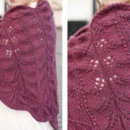 Ажурная шаль спицами