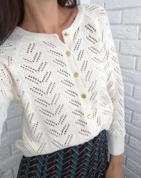 Ажурный узор спицами