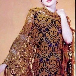 Интересная шаль крючком