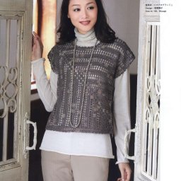 Красивый женский жилет крючком