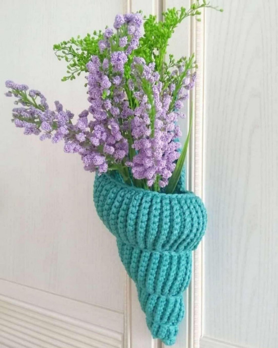 Ракушка крючком для декора Ракушка крючком для декора