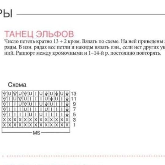 Необычный узор "Танец эльфов", есть такой в вашей копилке?