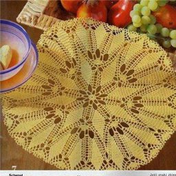 Нежная салфетка крючком