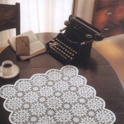 Нежная салфетка крючком