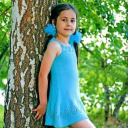 Нежный бирюзовый сарафан