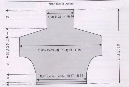Пуловер оверсайз, вяжем из Phildar Givre