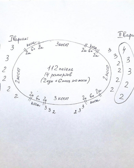 Серо-розовый свитер спицами