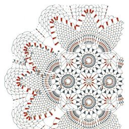 Схема для красивой салфетки крючком