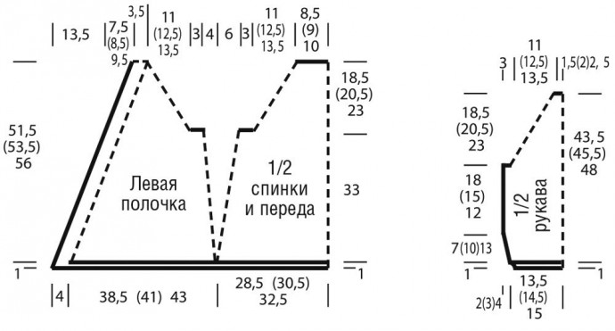 Жакет с интересным рукавом