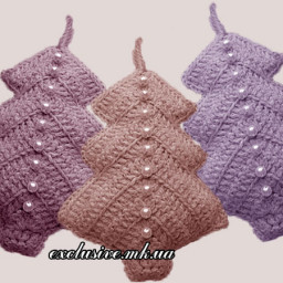 Ёлочки-подвески крючком