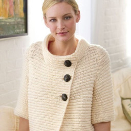​Стильный кардиган спицами. Описание вязания