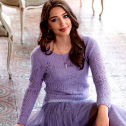 Женственный ажурный джемпер