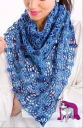 Ажурная шаль крючком