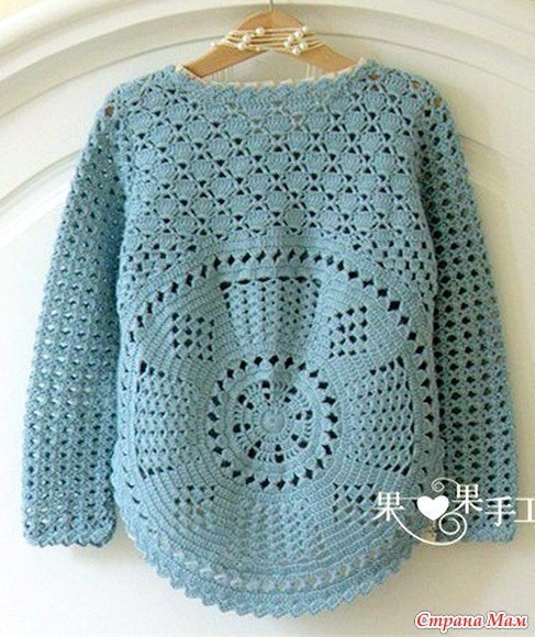 Детская ажурная кофточка 1 Детская ажурная кофточка 1