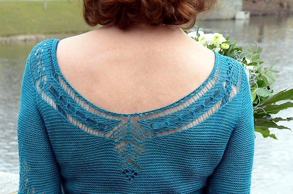 Платье "Фрея", вяжем спицами