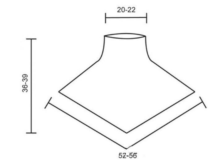 Манишка из альпаки, вяжем спицами