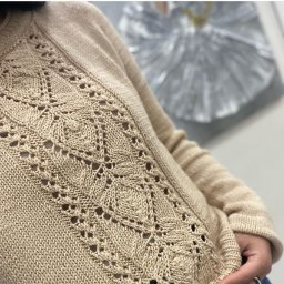 Красивый и простой узор спицами для вязания свитера