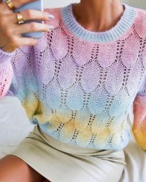 Красивый узор спицами