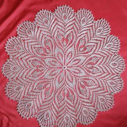 Милая ажурная салфетка