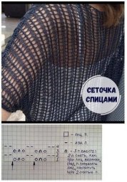 Сетка спицами