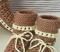 Уютные тапочки спицами Уютные тапочки спицами