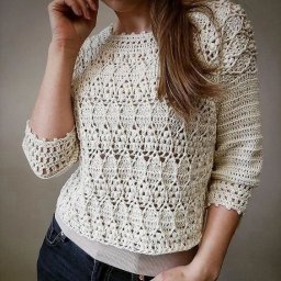 Узор крючком для шикарного джемпера