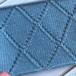 Узоры ажурных ромбов со схемами