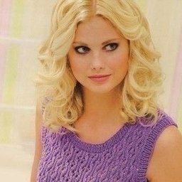 Вяжем летнюю майку спицами