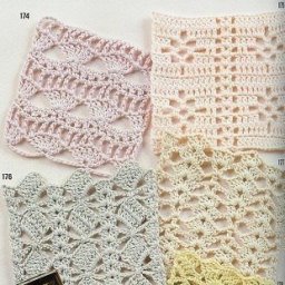 Симпатичные узоры с провязанными образцами