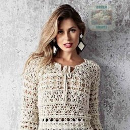 Ажурный джемпер крючком