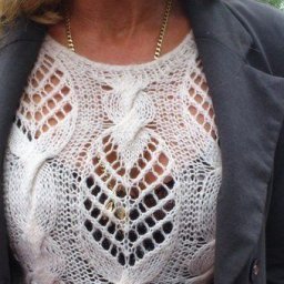 Ажурный узор спицами для нежного пуловера