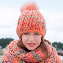 Комплект из пряжи секционного крашения